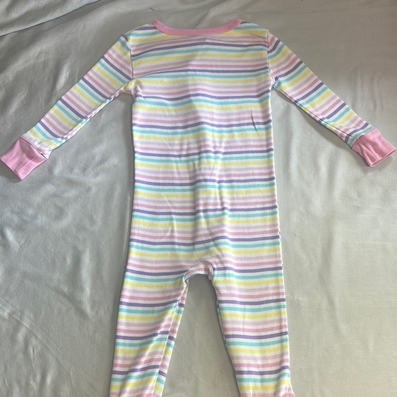 Kids Headquarters - Pastel Striped Onesie sleeper with unicorn design - Picture 5 of 6